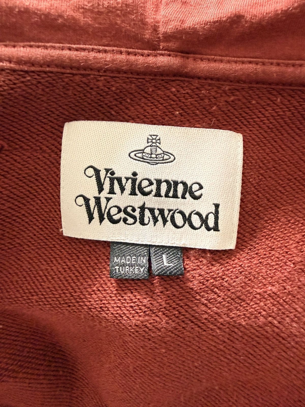 Vivienne Westwood Dark orange vivienne westwood zip up sweater Size L / US 10 / IT 46 - 3 Thumbnail