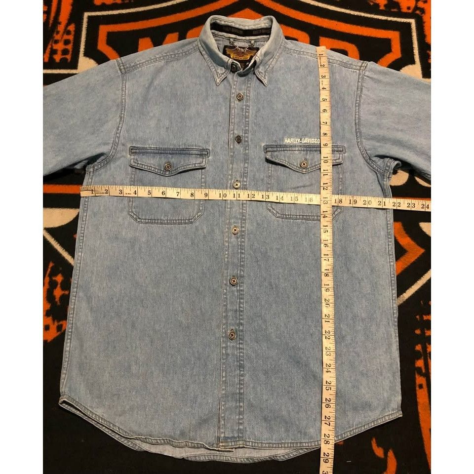 Harley Davidson Harley-Davidson Button Down Shirt Med Men, Embroidery Emblem Size US M / EU 48-50 / 2 - 4 Thumbnail