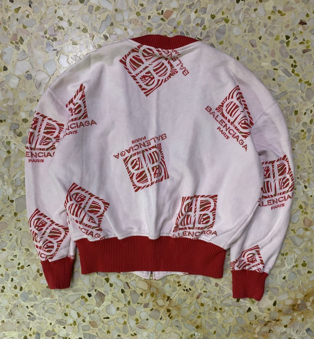 Balenciaga VINTAGE BALENCIAGA ALL OVER PRINT CREST ZIP CARDIGAN Size M / US 6-8 / IT 42-44 - 9 Thumbnail