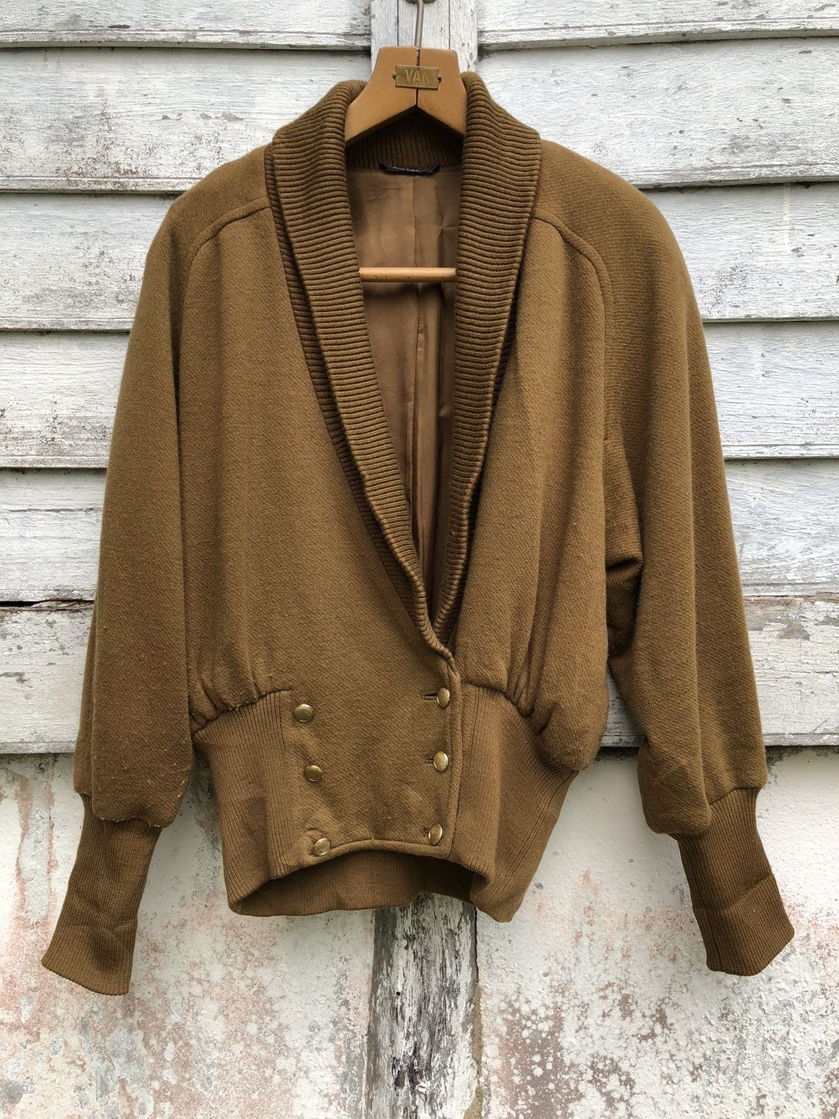 VINTAGE MISS CHLOE SIDE BUTTON CROPPED CARDIGAN