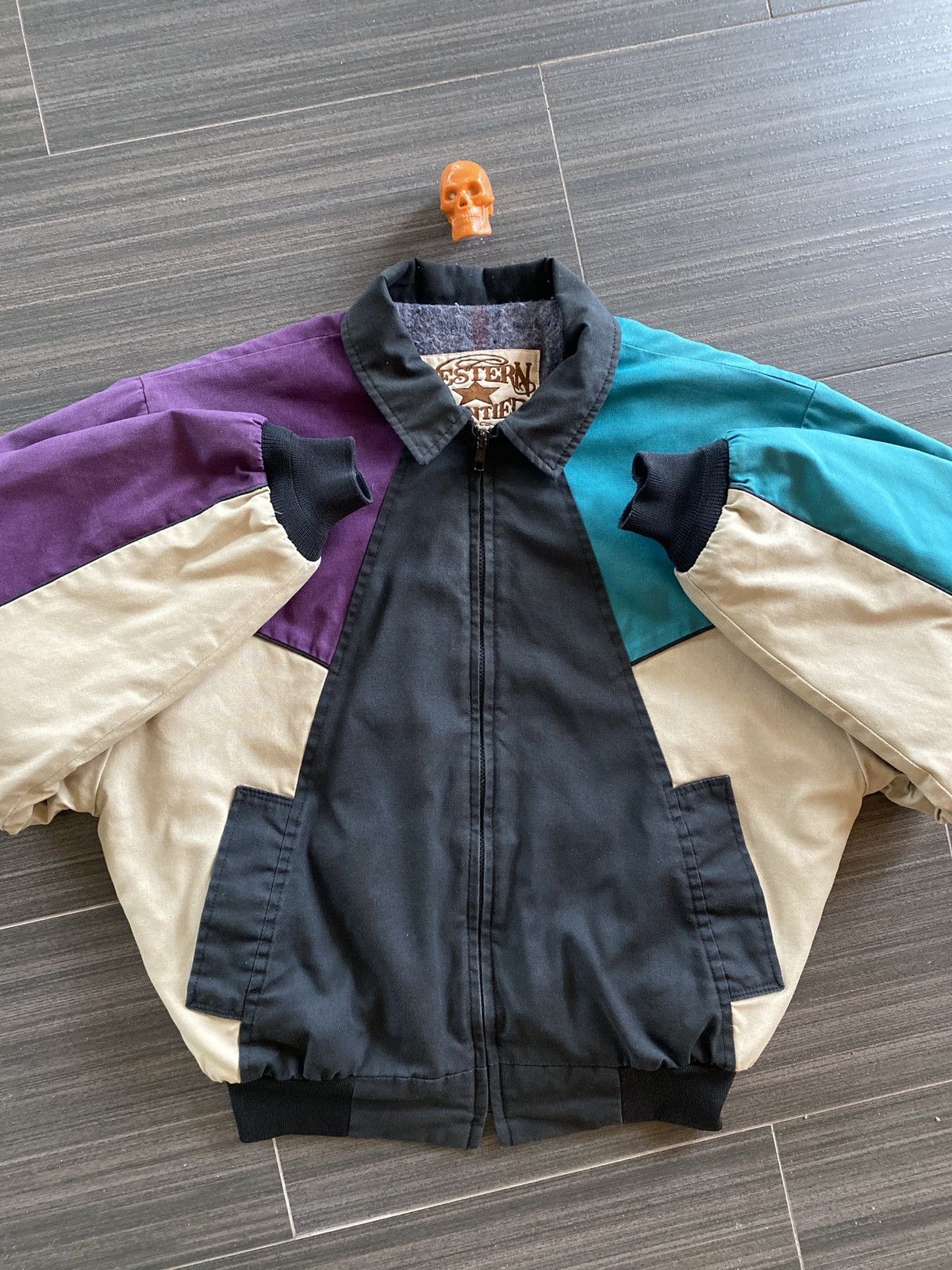 Vintage 90s purple teal southwestern style jacket L Size US L / EU 52-54 / 3 - 3 Thumbnail