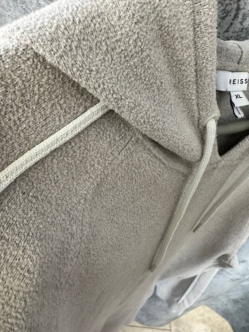 Reiss REISS Mercury Towelling Hoodie Gray With Pocket Size US XL / EU 56 / 4 - 10 Thumbnail
