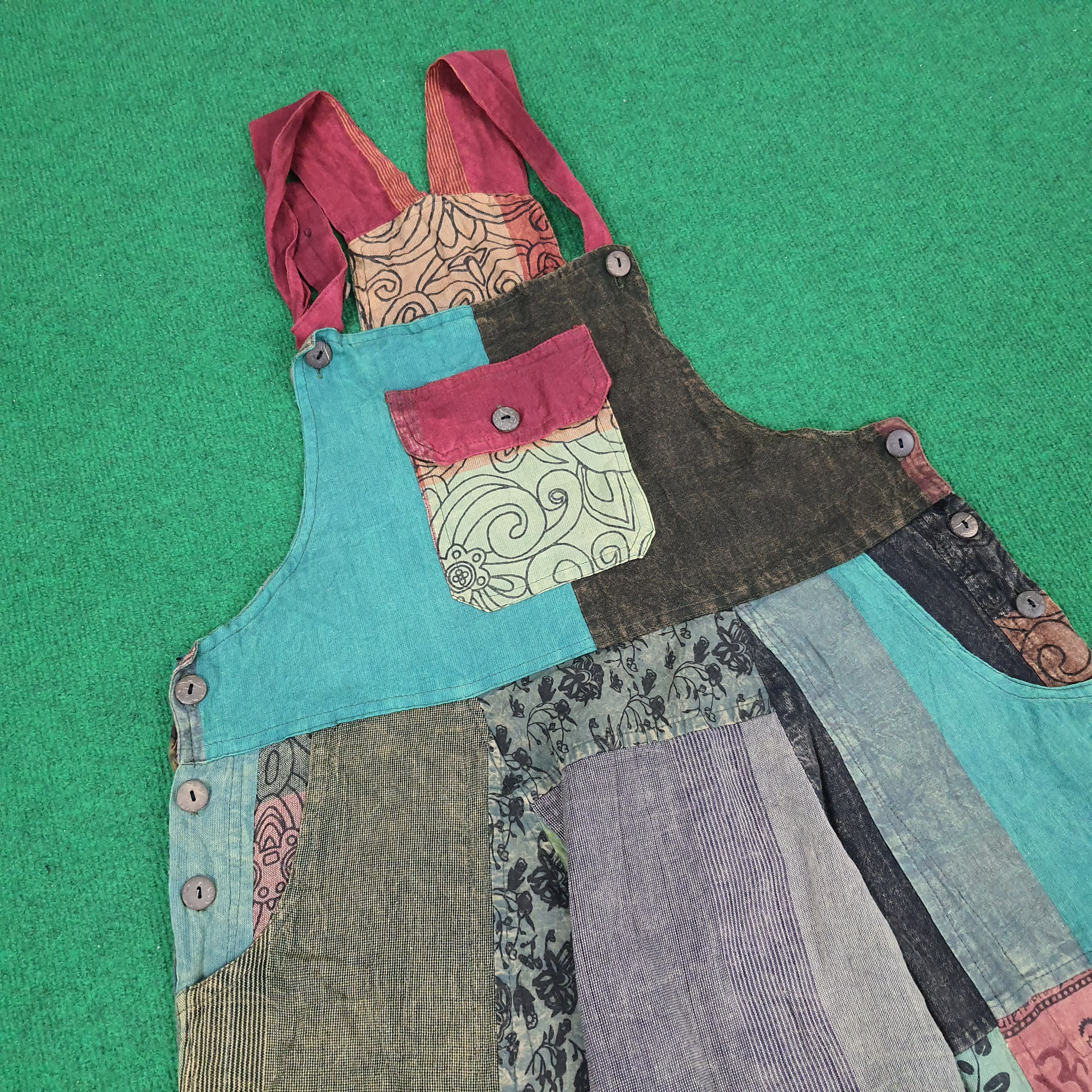 Japanese Brand Vintage Streetwear Patchwork Graphic Design Overall Size US 38 / EU 54 - 2 Thumbnail