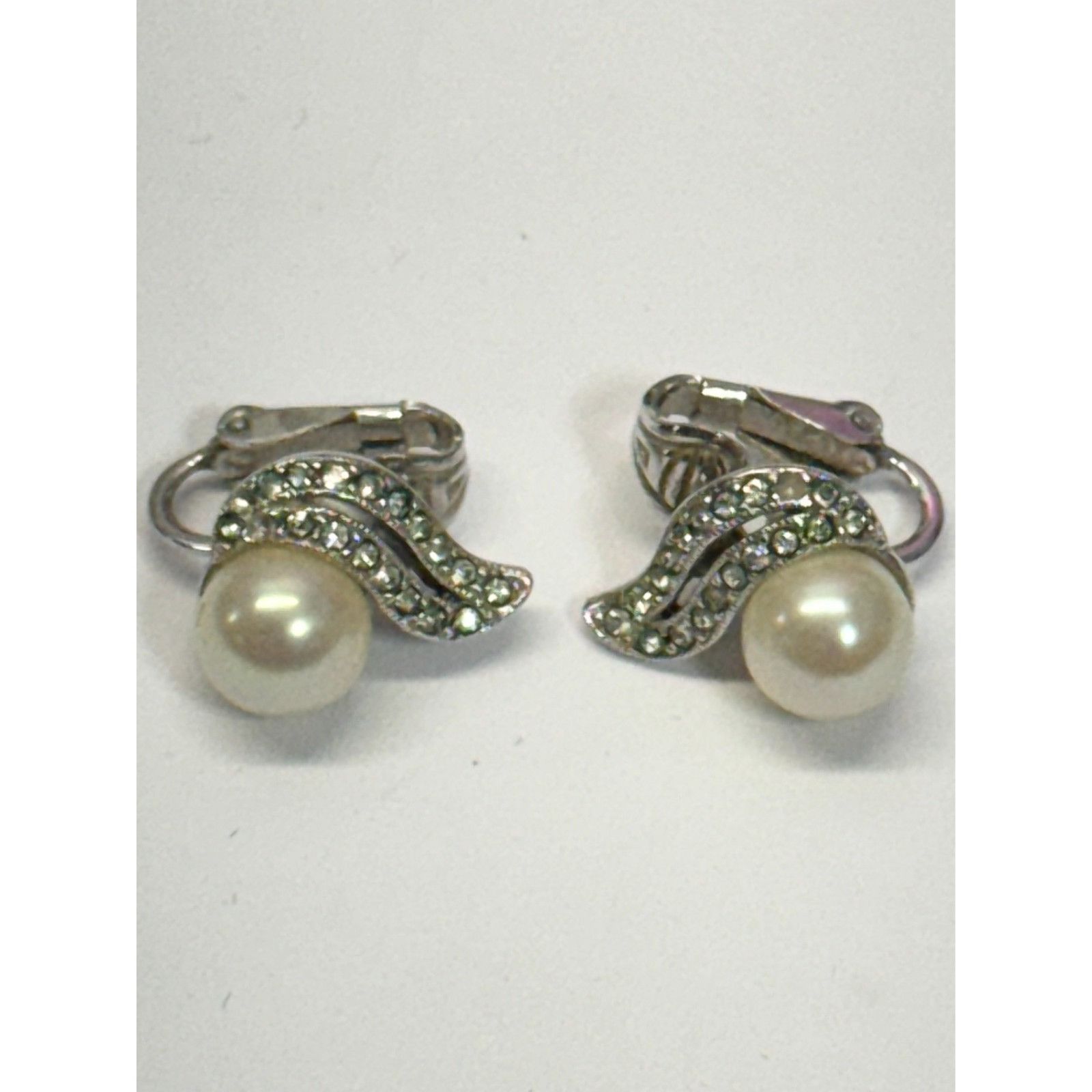 Vintage Vintage Marvella rhinestone pearl earrings Size ONE SIZE - 3 Thumbnail