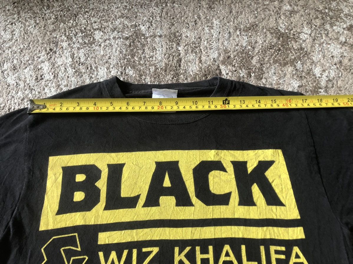 Hanes Vintage Y2K Wiz Khalifa Black And Yellow T Shirt Size US S / EU 44-46 / 1 - 5 Thumbnail