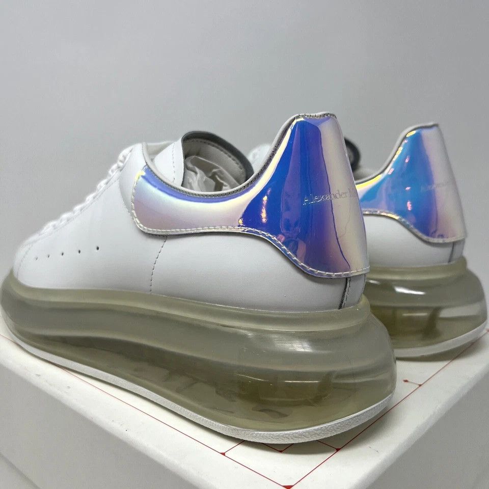 Alexander McQueen o1w1db10925 Oversized Transparent Sole Sneaker in White Size US 9 / IT 39 - 5 Thumbnail