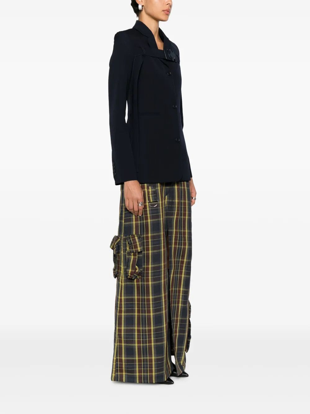 Off-White o1y1125 Blazer in Midnight Blue Size S / US 4 / IT 40 - 3 Thumbnail