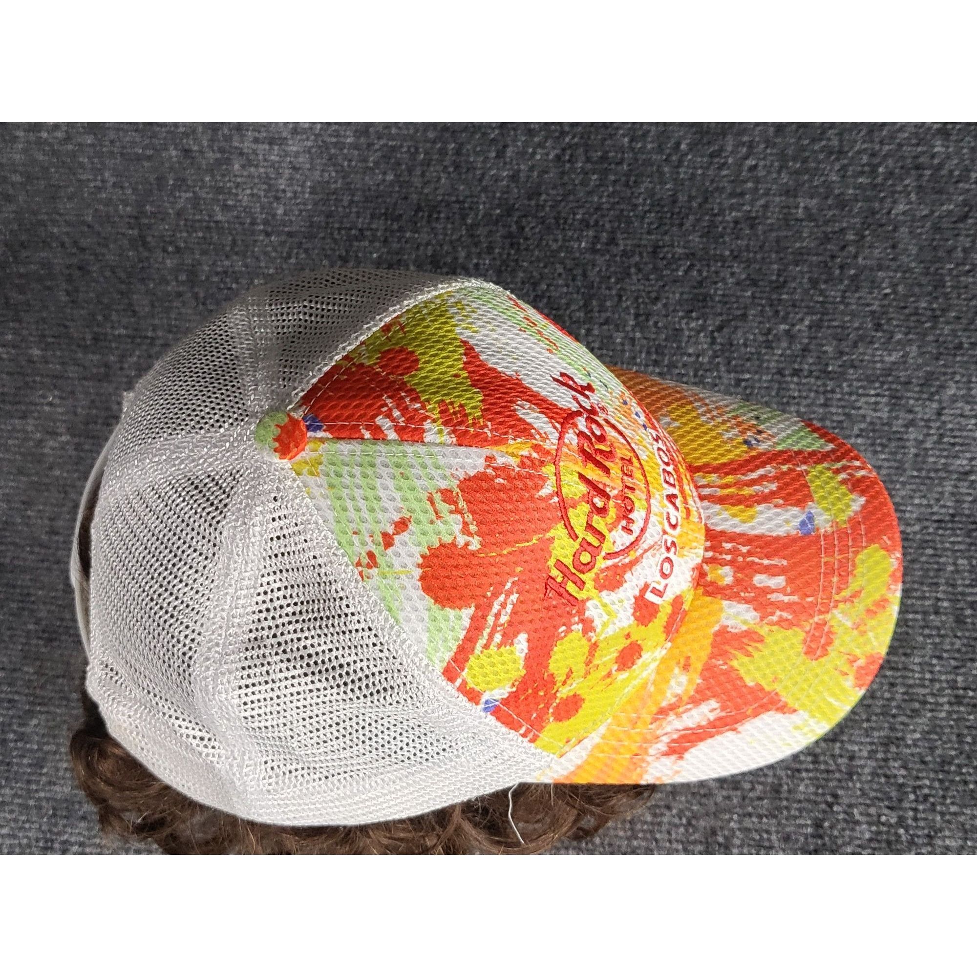 Hard Rock Cafe Hard Rock Hotel Los Cabos Snapback Hat Abstract Design Paint Size ONE SIZE - 5 Thumbnail