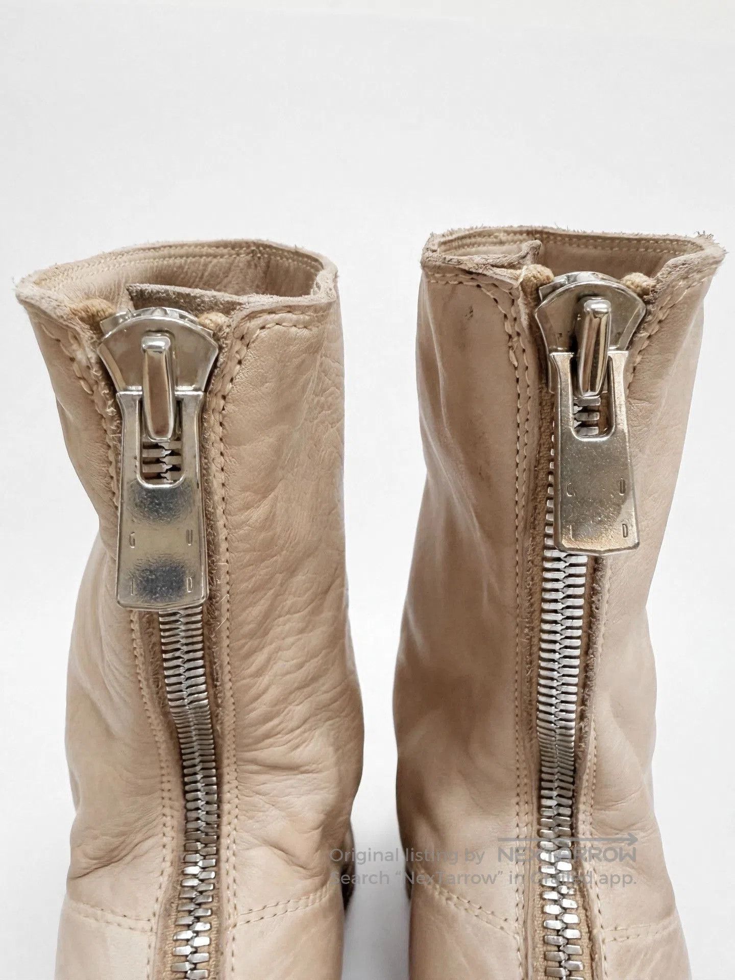Guidi GUIDI 788Z Light Milk Tea Short Boots. Size US 6 / IT 36 - 4 Thumbnail