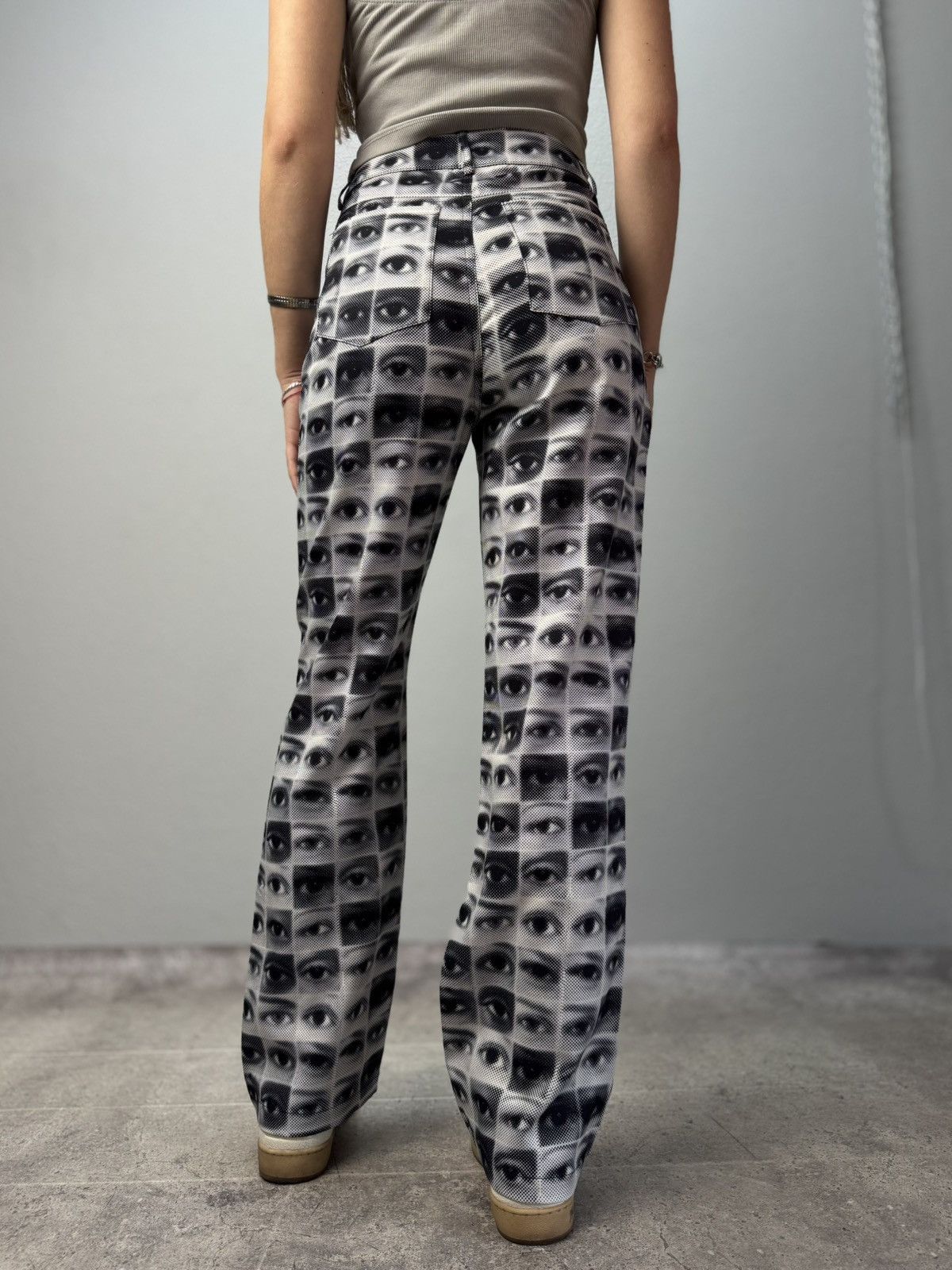 Other VINTAGE REGULAR EYE PRINT JEANS PANTS JPG STYLE PAUL GAUTIER Size US 29 - 9 Thumbnail