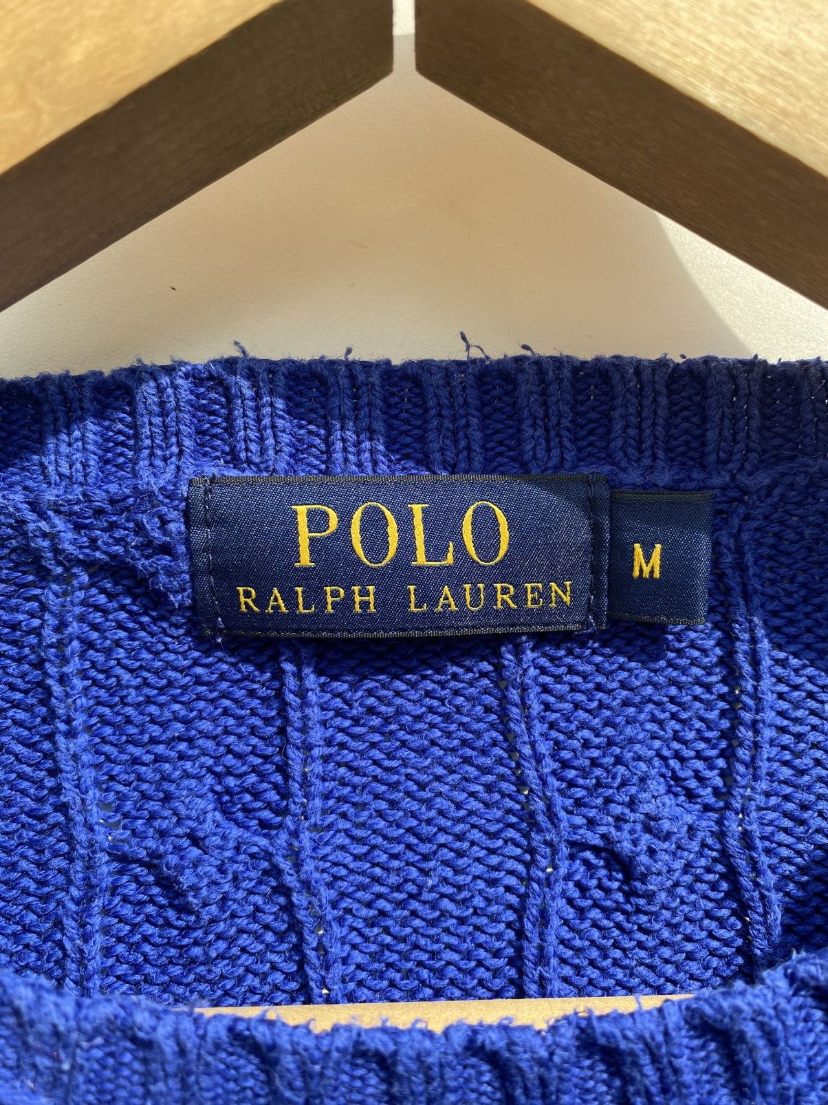 Polo Ralph Lauren Polo Ralph Lauren Wool Cashmere Blend Cable Knit SweaterBlue Size US M / EU 48-50 / 2 - 3 Thumbnail