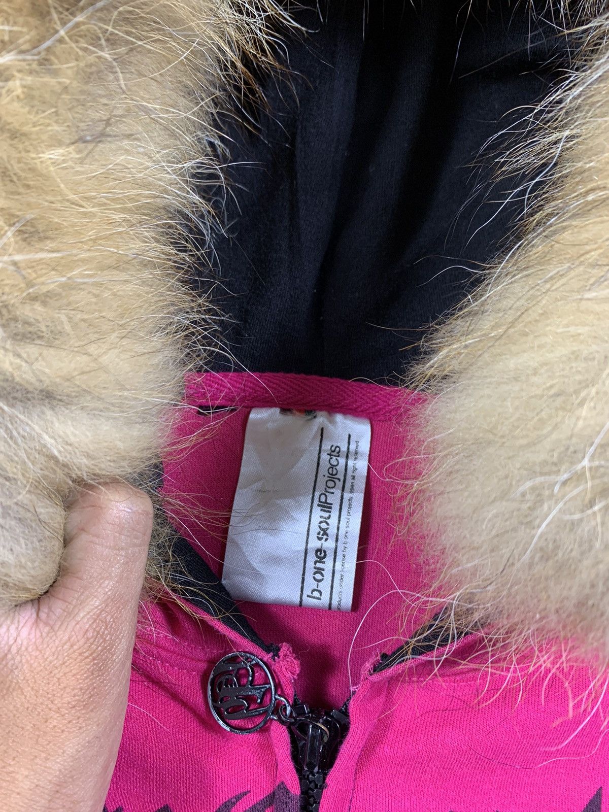 20471120 b-one-soulprojects Fur hoodie zip style Ifsixwasnine lgb Size US XL / EU 56 / 4 - 6 Thumbnail