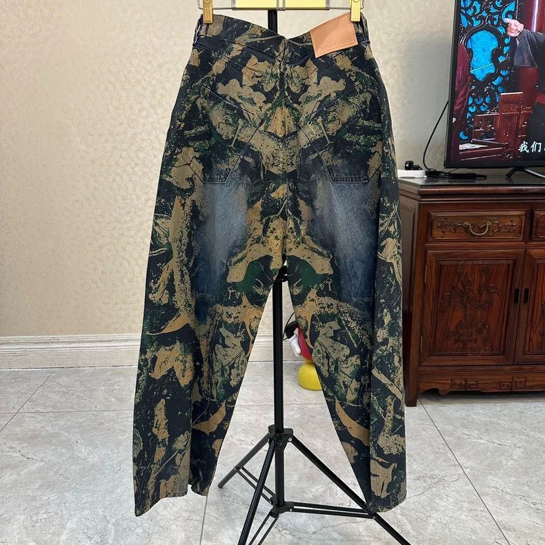 Acne Studios acne studios Deciduous digital wide-leg jeans 2506-Nextarro Size US 26 / EU 42 - 2 Thumbnail
