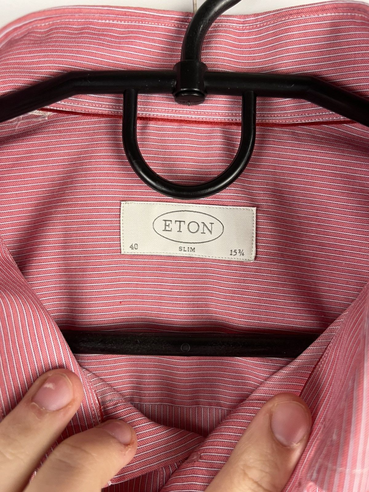 Eton Eton Luxury Striped Cotton Long Sleeve Shirt Button Up Size US L / EU 52-54 / 3 - 7 Thumbnail