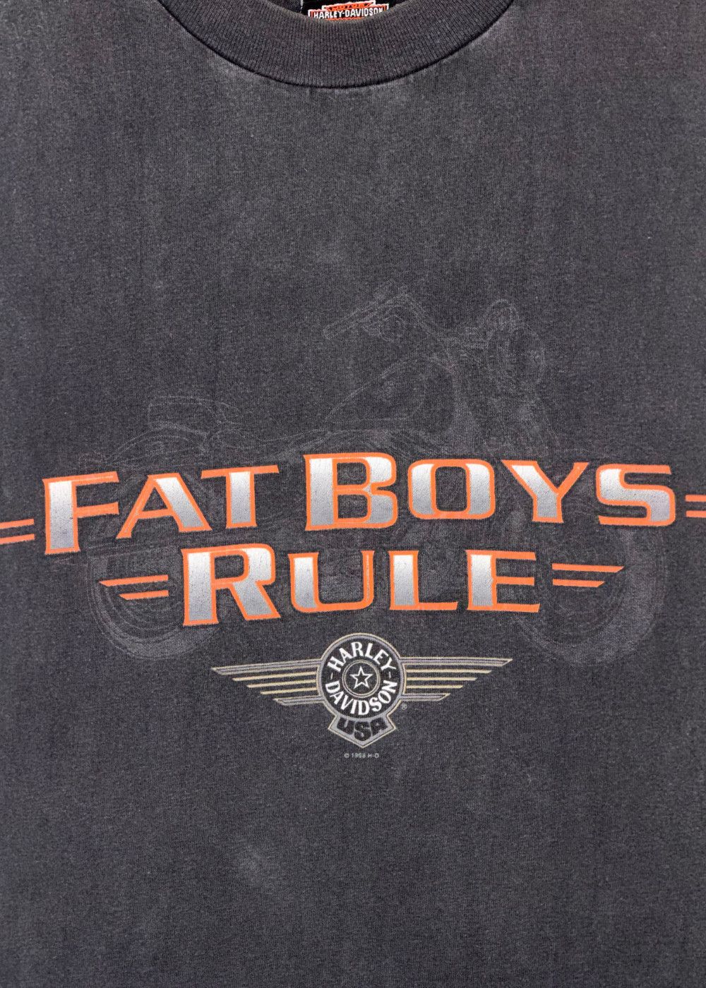 1998 Harley-David Peterson's Miami Florida Dealer Faded Tee image 7