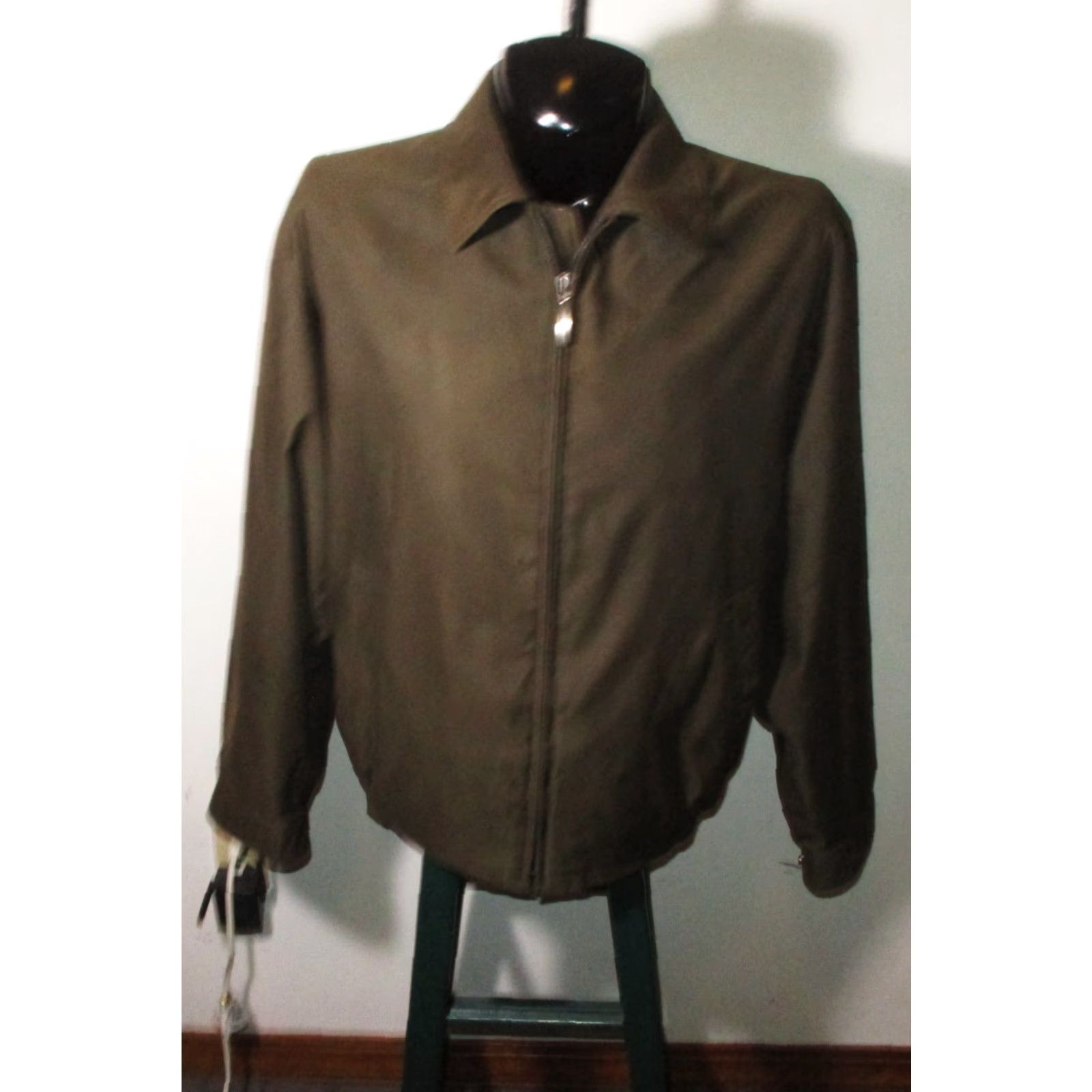 Vintage Crazy Horse Jacket Mens L Brown Full Zip Chino NWOT Size US L / EU 52-54 / 3 - 2 Thumbnail