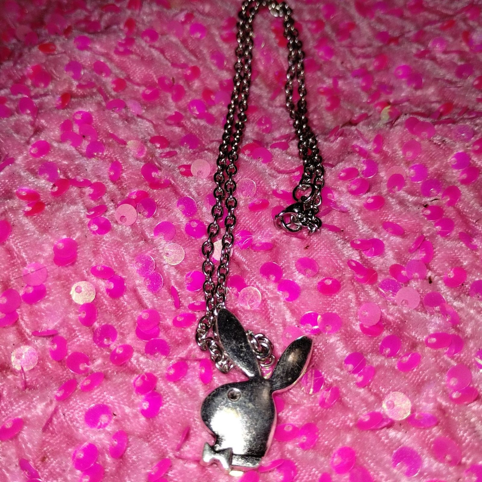 Vintage Beautiful vintage silver bunny necklace Size ONE SIZE - 2 Thumbnail