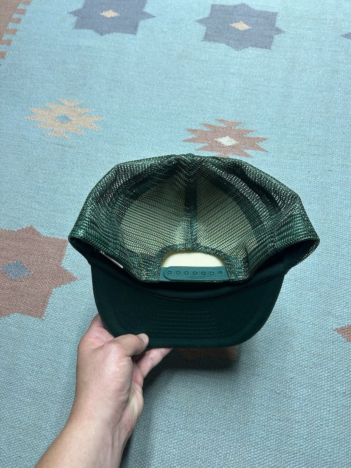 Vintage Vtg trucker hat silver lake horse shoe club Fenton Michigan Size ONE SIZE - 5 Thumbnail