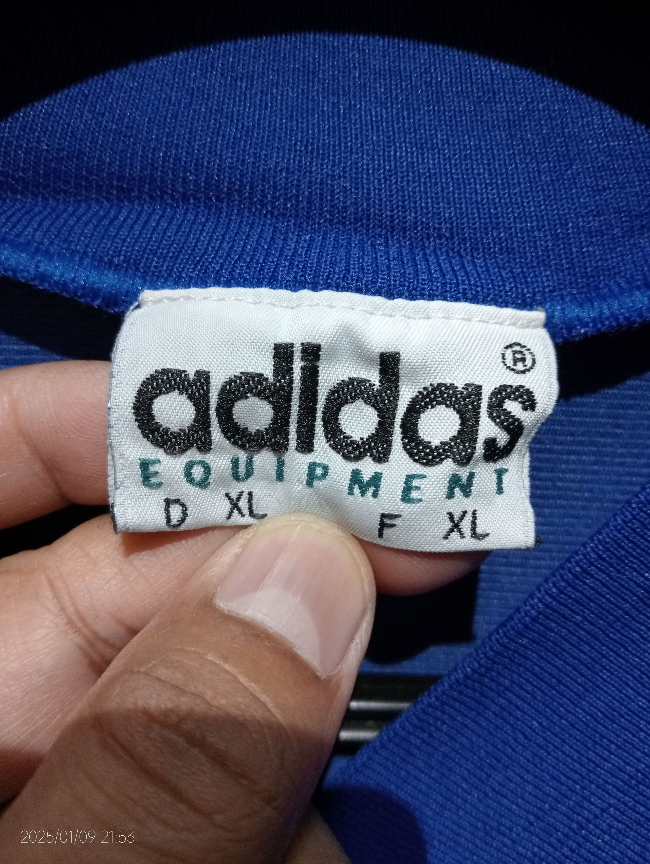 Adidas Vintage '90s Adidas Equipment Jersey Very Rare Size US XL / EU 56 / 4 - 2 Thumbnail