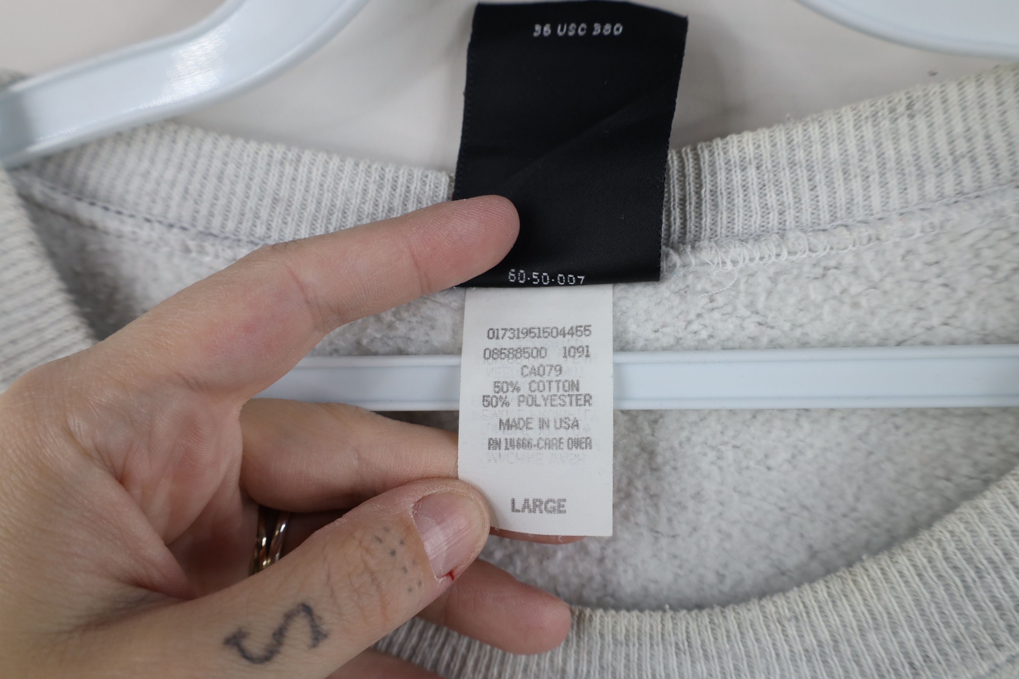 Vintage Vintage 90s USA Olympics Crewneck Sweatshirt Gray USA Size US L / EU 52-54 / 3 - 9 Thumbnail