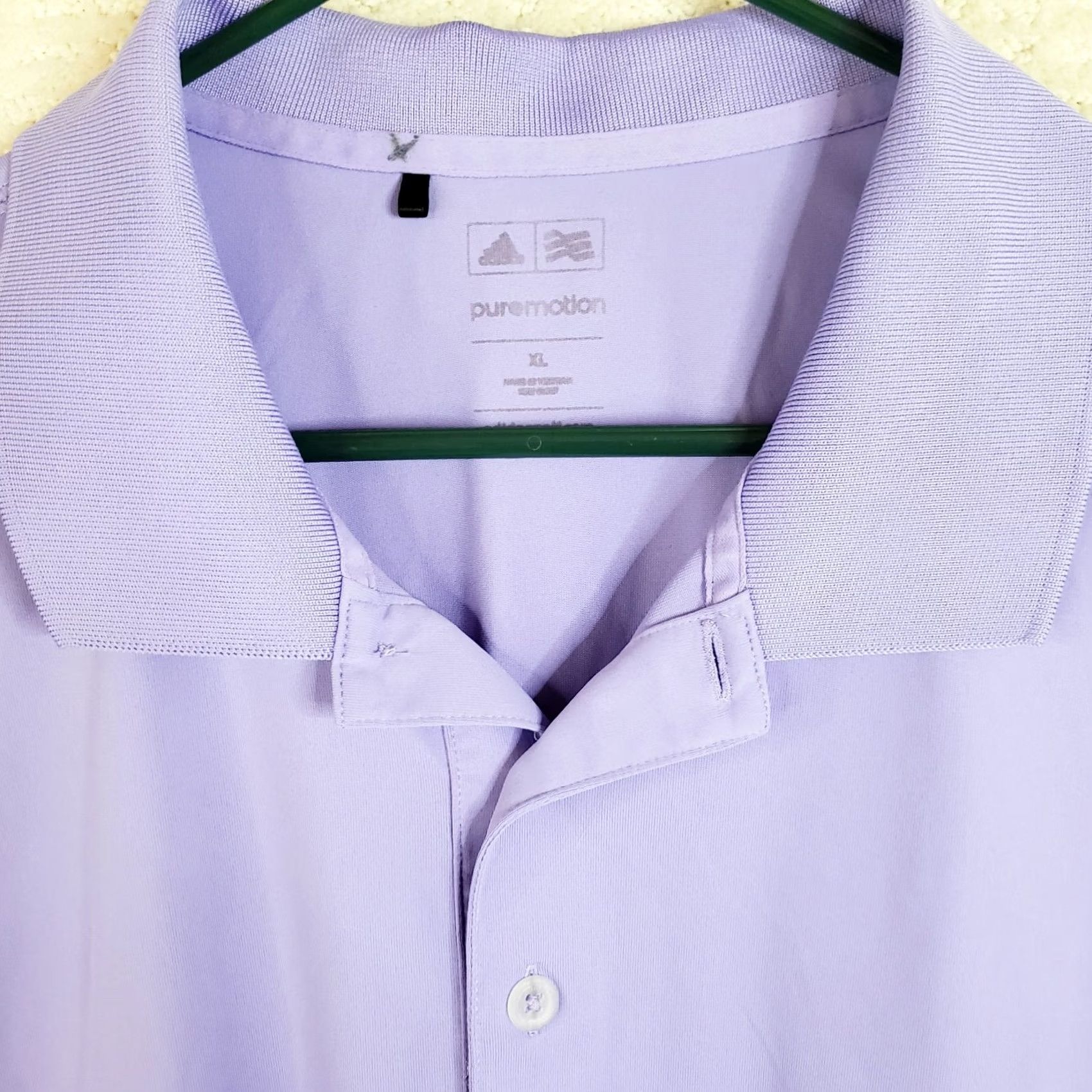 Adidas Adidas Puremotion Polo Shirt Mens XL Lavender Purple Short Sleeve Golf Casual Activewear Workwear Size US XL / EU 56 / 4 - 4 Thumbnail