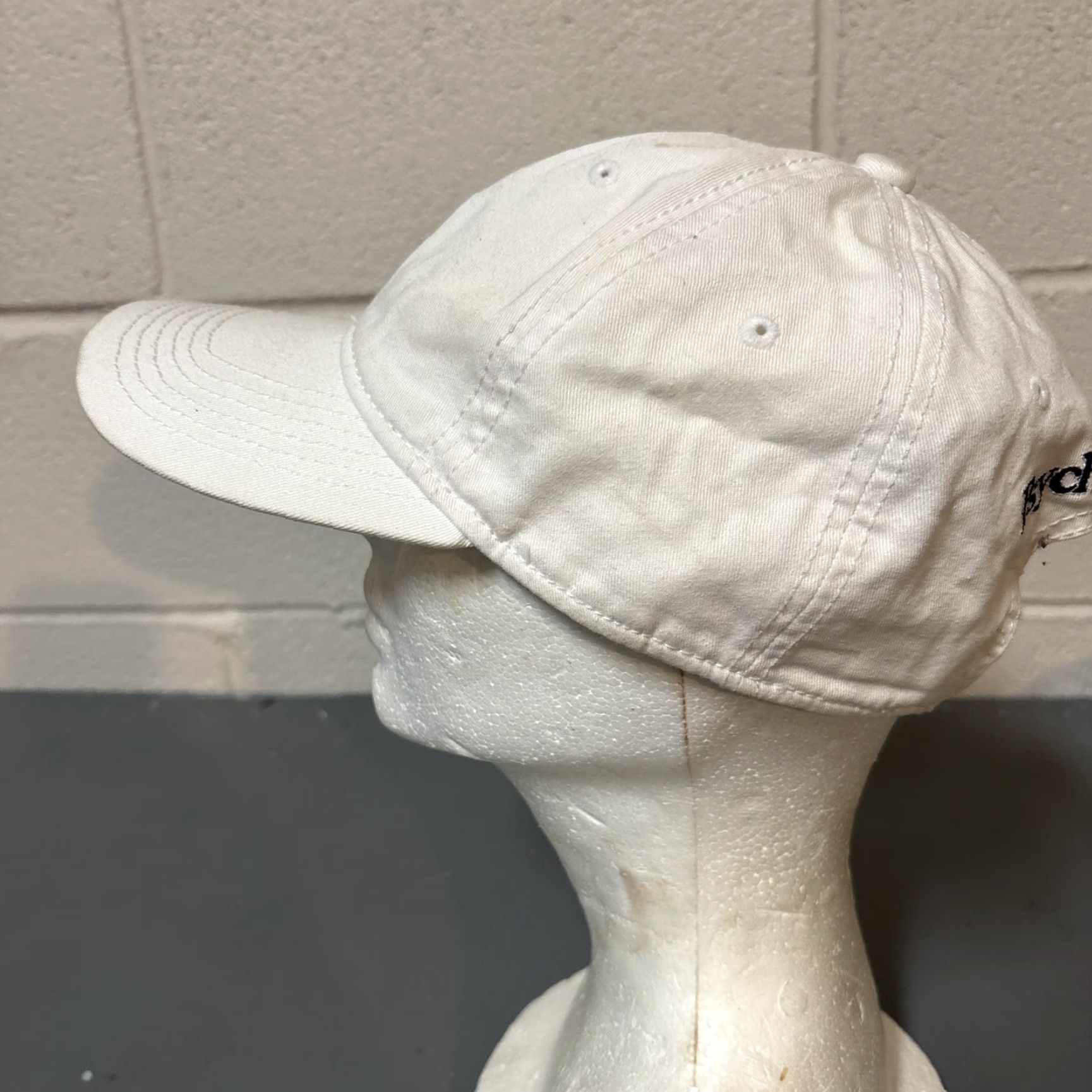 Psycho Bunny Psycho Bunny Mens Baseball Cap OS White Embroidered Silver Big Bunny Adjustable Cap OS Size ONE SIZE - 7 Thumbnail
