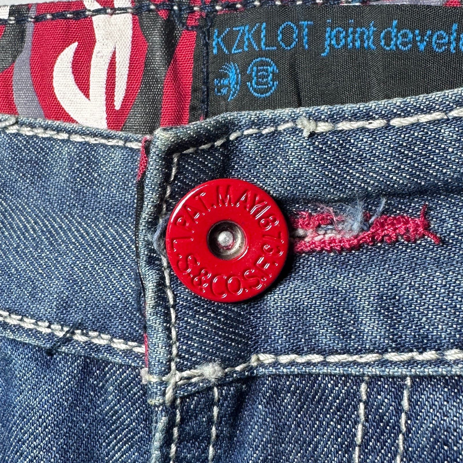 CLOT × Levi's KZKLOT Distressed Blue Denim Size US 34 / EU 50 - 8 Thumbnail
