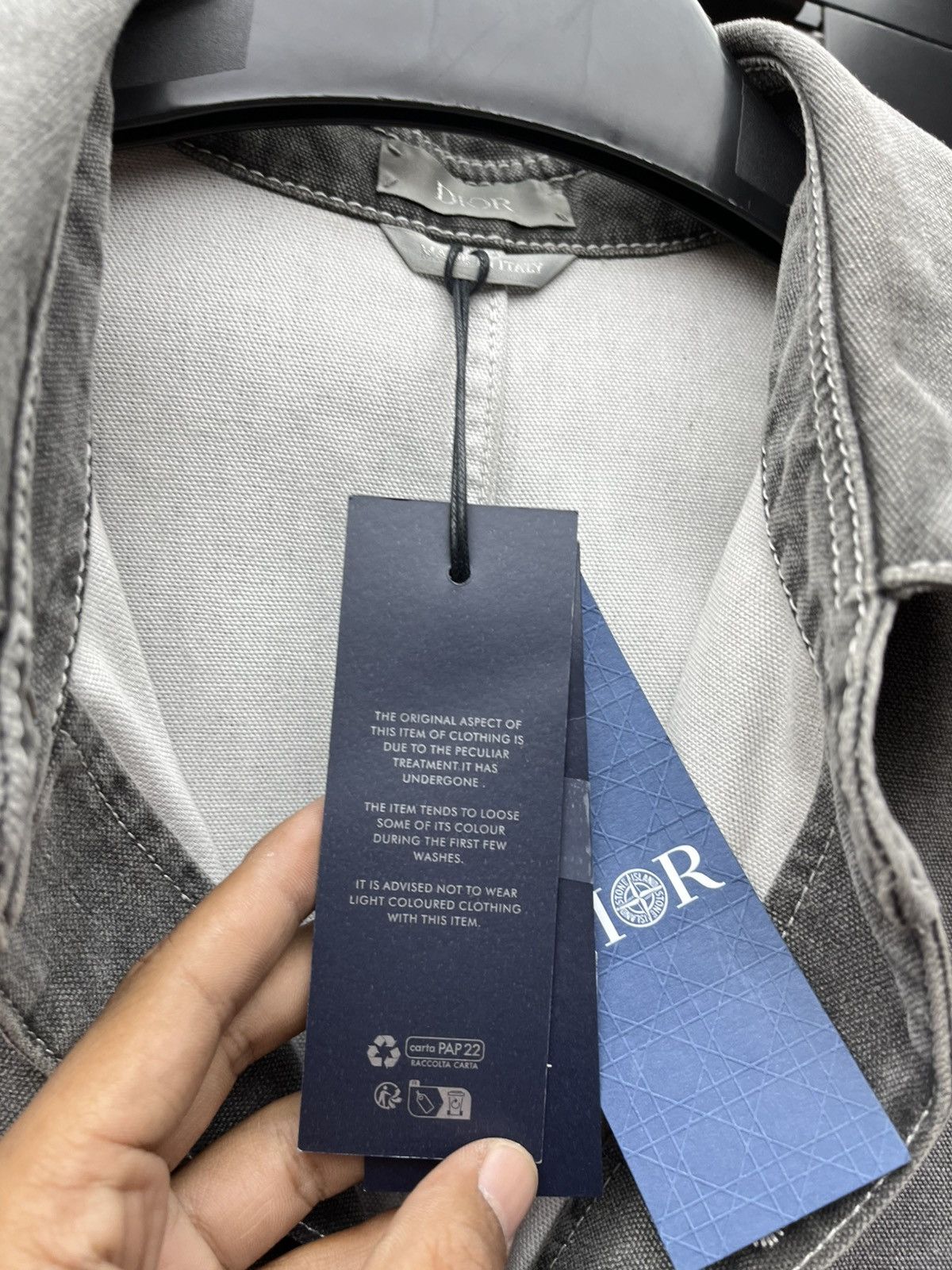 Dior × Stone Island Cotton canvas jacket rare new condition Size US M / EU 48-50 / 2 - 13 Thumbnail
