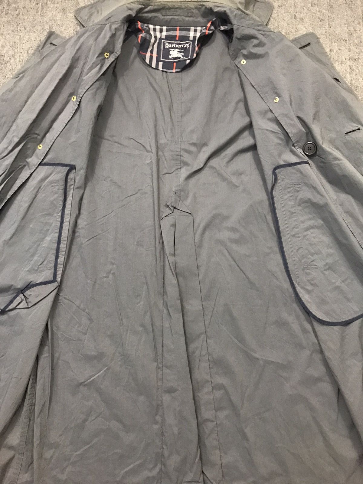 Burberry 90s Burberrys London Trench Coat Black Double Breasted Size US L / EU 52-54 / 3 - 6 Thumbnail
