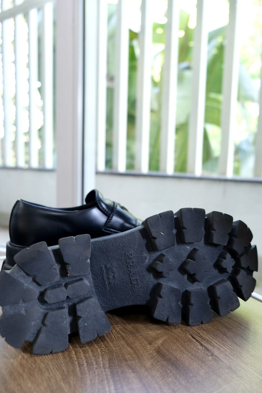 Prada Prada Monolith Brushed Leather Loafers Size US 8.5 / EU 41-42 - 5 Thumbnail