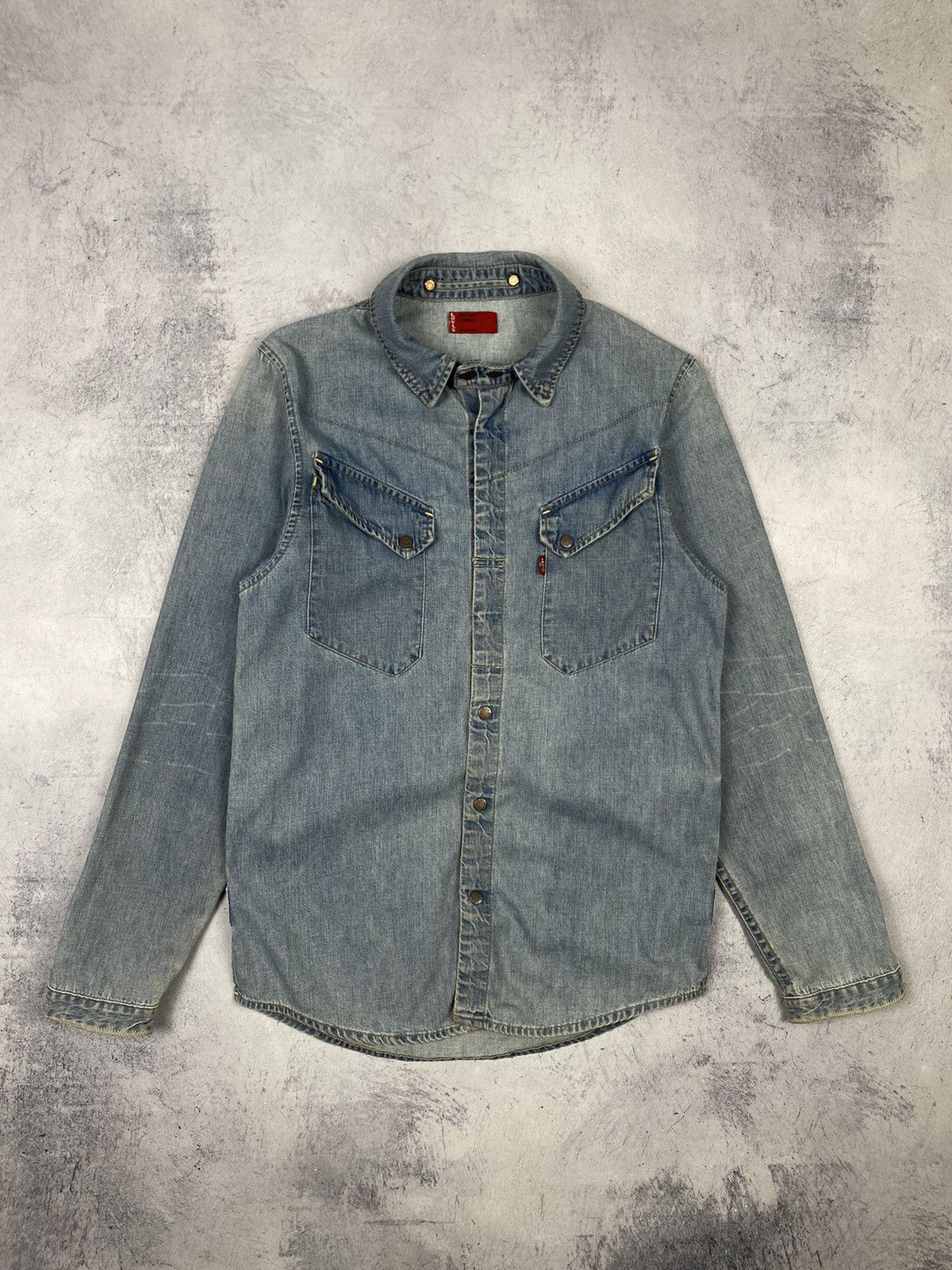 Levi's Vintage Levi’s Red Tab Denim Overshot Jacket Avant Garde Size US XS / EU 42 / 0 - 10 Thumbnail
