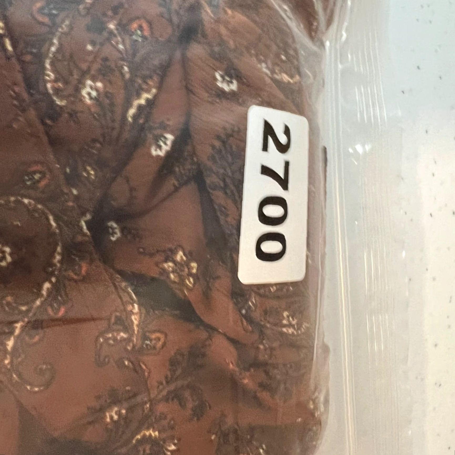 Uniqlo VINTAGE Uniqlo Womens Small Long-Sleeve Paisley Midi Dress Brown Polyester Size S / US 4 / IT 40 - 8 Thumbnail