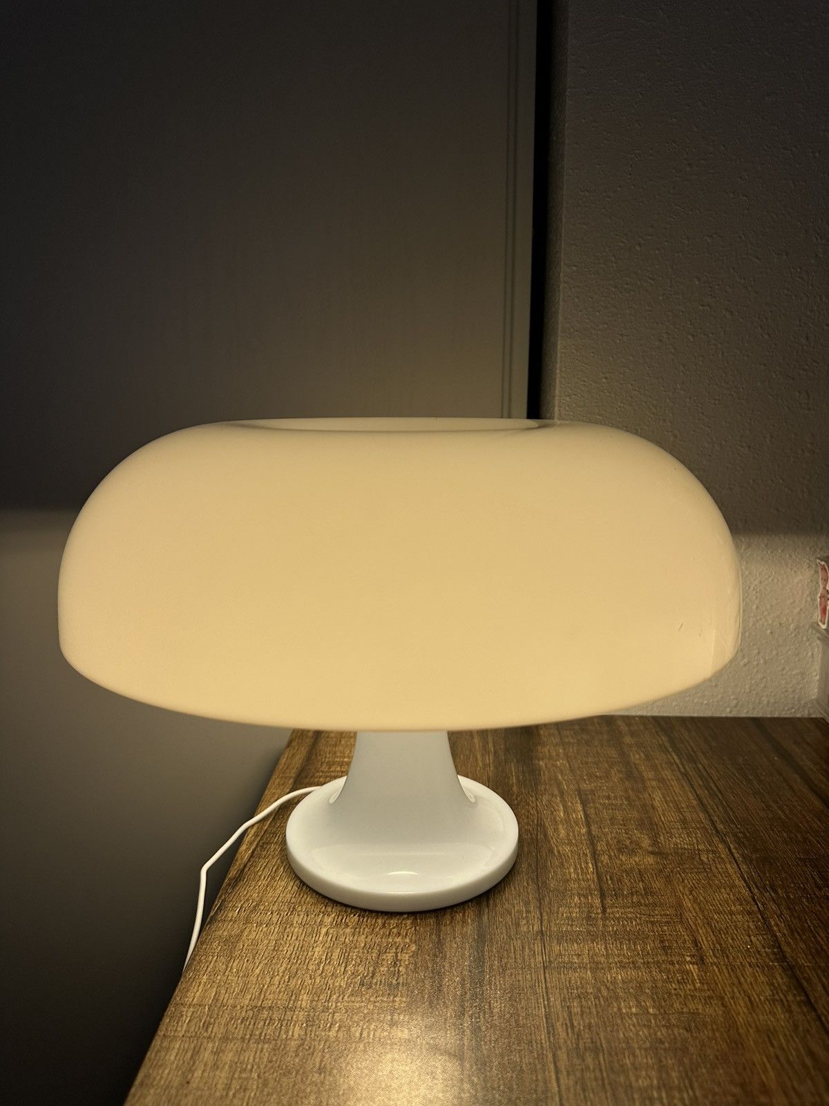 Vintage white mushroom lamp Size ONE SIZE - 5 Thumbnail