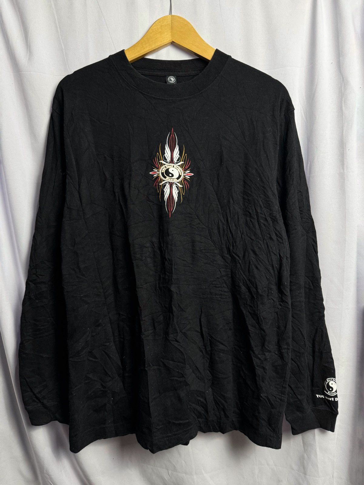 Yasuyuki Ishii Japanese Tribal Poem Surf Design Long Sleeve Size US L / EU 52-54 / 3 - 3 Thumbnail