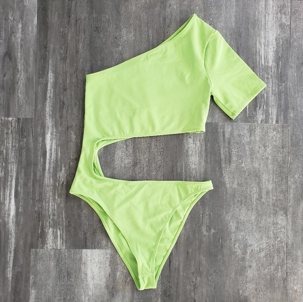 Designer Green Apple ALO Yoga Body Wave Monokini Size ONE SIZE - 2 Thumbnail