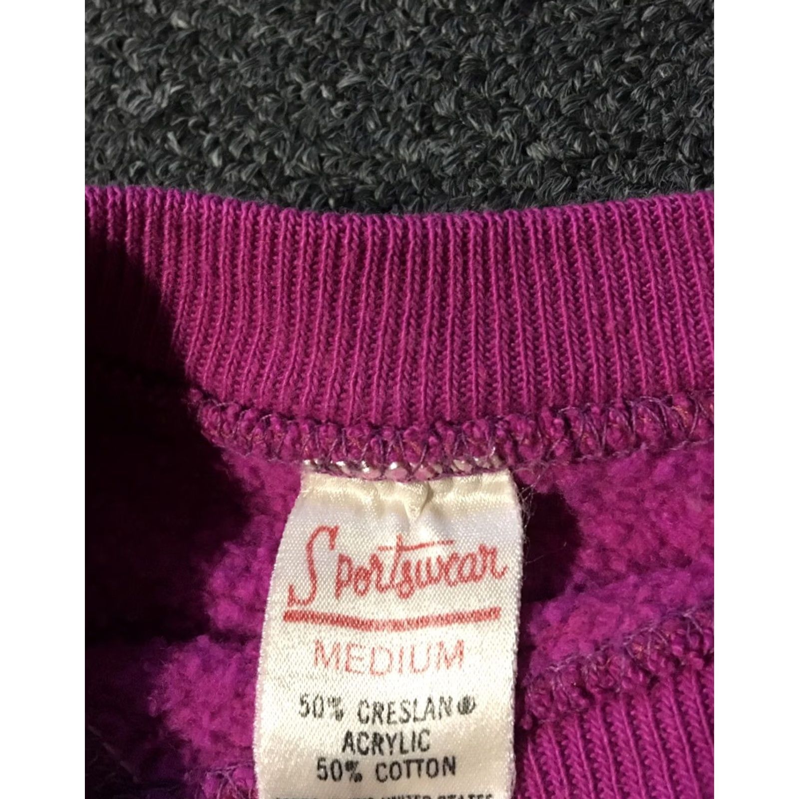 Vintage Sportswear Sweatshirt Men S Pink Bleach Distressed 60s 70s Vintage Grunge Surf Punk USA Size US S / EU 44-46 / 1 - 5 Thumbnail