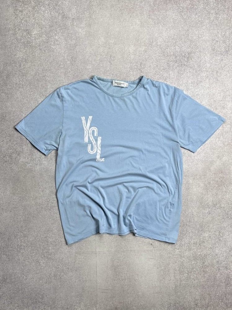 Other Vintage YSL Yves Saint Laurent Spellout Boxy T-shirt XL Size US XL / EU 56 / 4 - 1 Thumbnail