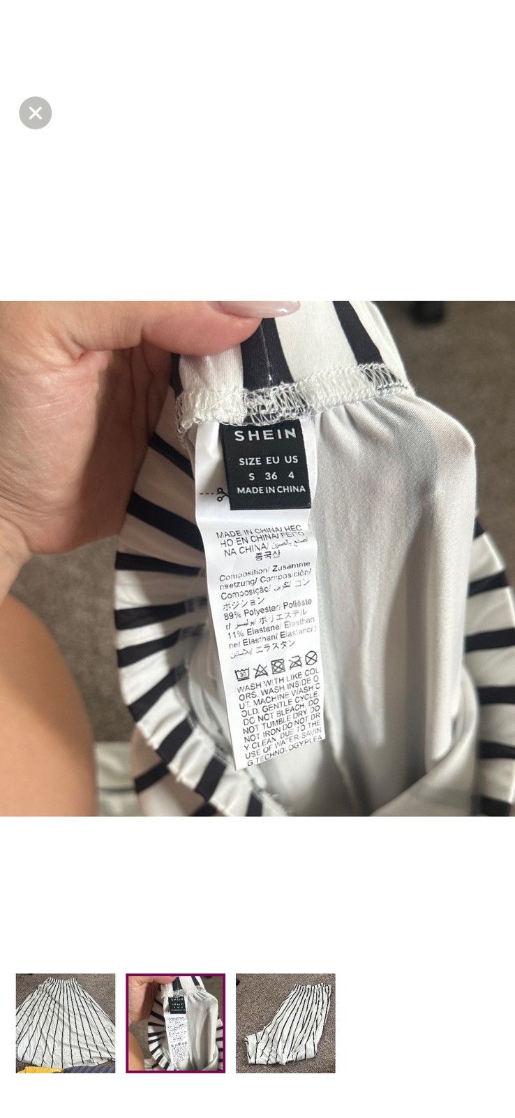Shein Black and white maxi skirt Size 27" / US 4 / IT 40 - 2 Thumbnail