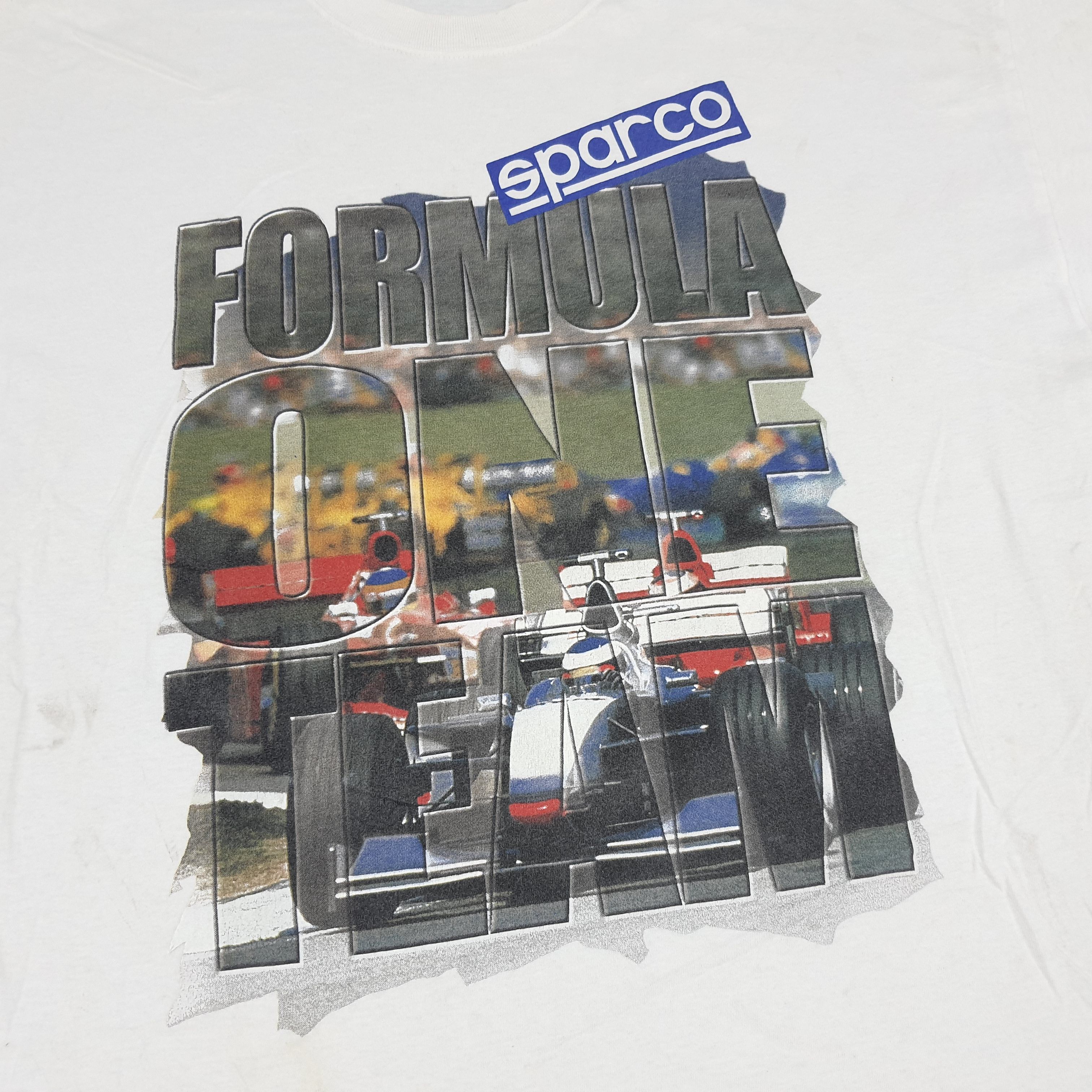Vintage Vintage Sparco Formula One F1 Motorsports Racing Tshirt Size US XXL / EU 58 / 5 - 2 Thumbnail