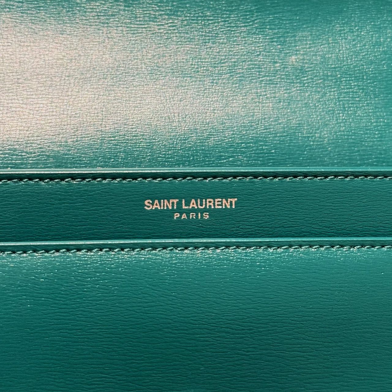 Yves Saint Laurent Saint Laurent Green Smooth Leather Medium Sunset Bag Size ONE SIZE - 21 Thumbnail