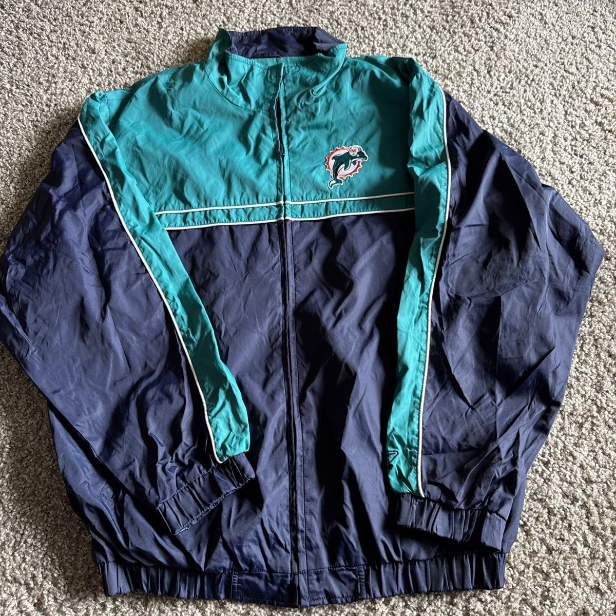 Reebok Vintage Miami Dolphins Windbreaker Size US L / EU 52-54 / 3 - 1 Thumbnail