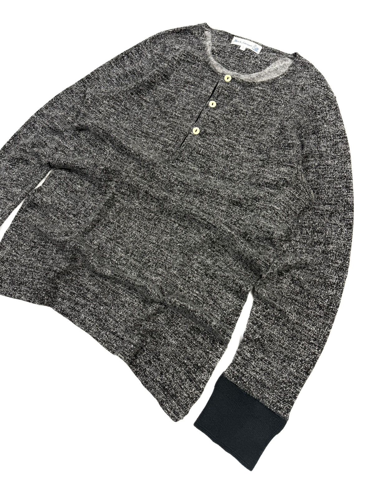 Merz B. Schwanen Merz b Schwanen Henley Long Sleeve Wool Blend Women Vintage Size S / US 4 / IT 40 - 3 Thumbnail