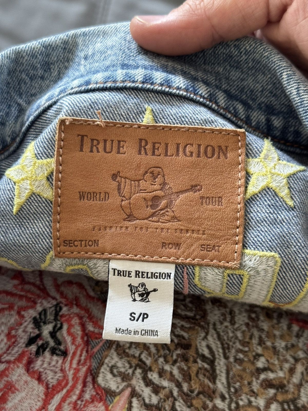 True Religion True Religion Embroidered Denim Jacket Eagle Affliction Y2K Size US S / EU 44-46 / 1 - 3 Thumbnail