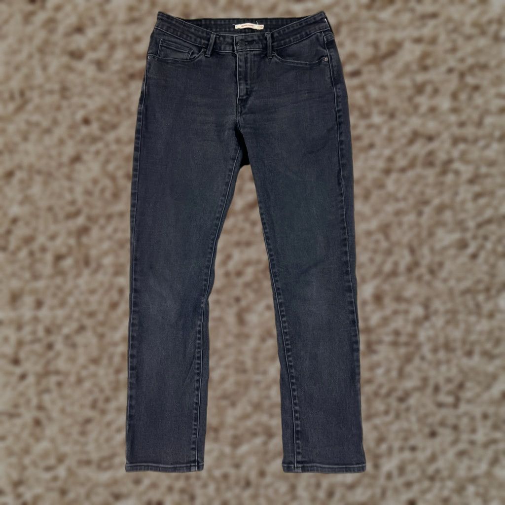 Levi's Levi's Jeans Women Black Denim Mid Skinny 29x28 Cotton Blend 10 Regular Size 32" / US 10 / IT 46 - 1 Thumbnail