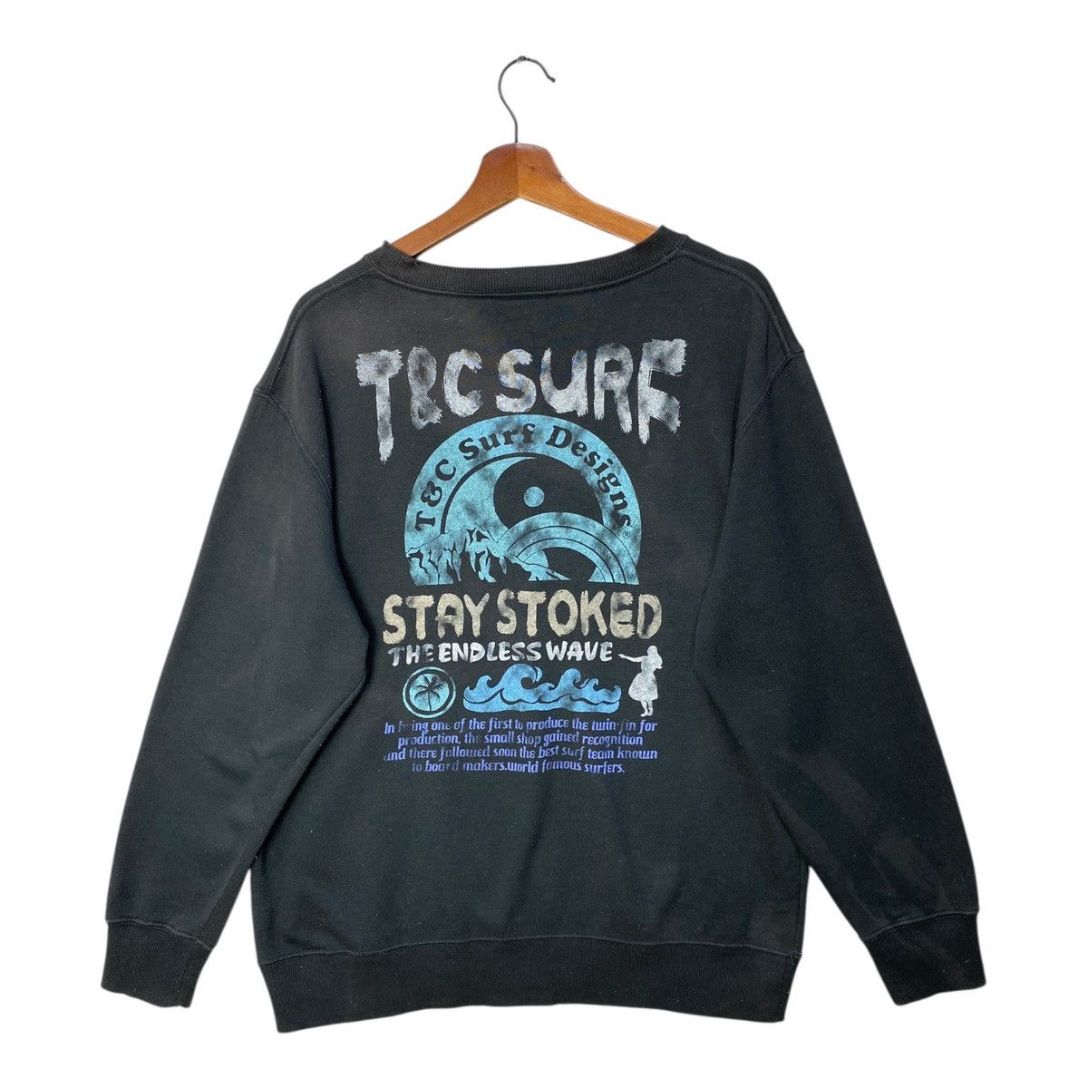 Sun Surf Vintage T&C Surf Design Sweatshirt Big Logo Spellout Size L Size US L / EU 52-54 / 3 - 5 Thumbnail