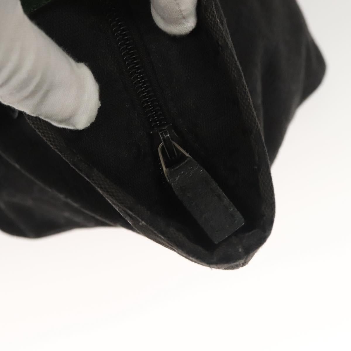 Gucci GUCCI GG Canvas Web Sherry Line Tote Bag Black Silver Size ONE SIZE - 15 Thumbnail