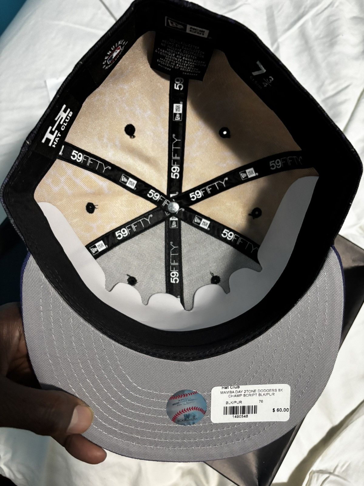 New Era MAMBA DAY 2TONE DODGERS 8X CHAMP Size 34 - 2 Thumbnail