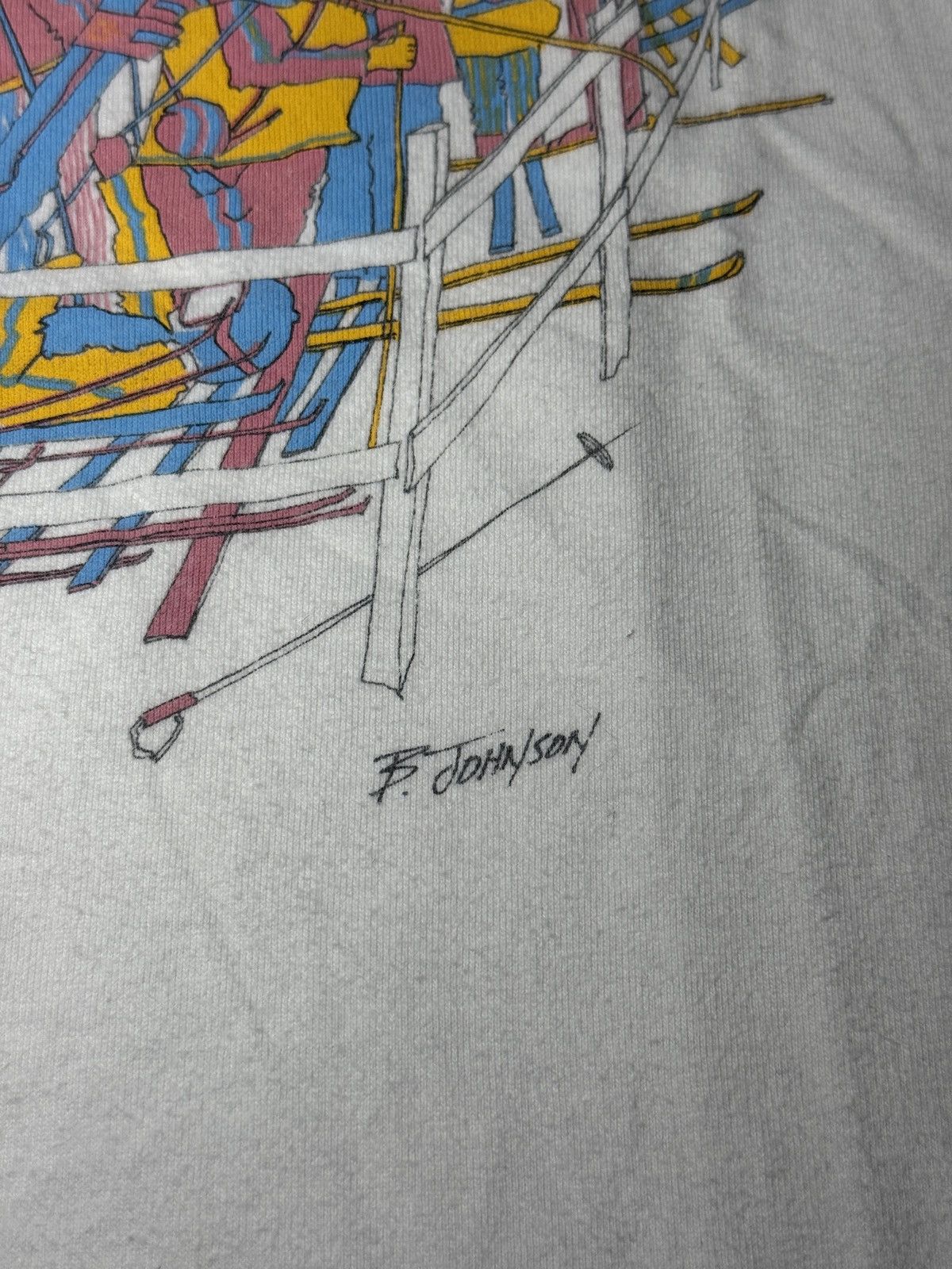 Vintage Vintage Ski Thrill Of Victory 80s Winter Olympics T Shirt Size US M / EU 48-50 / 2 - 5 Thumbnail