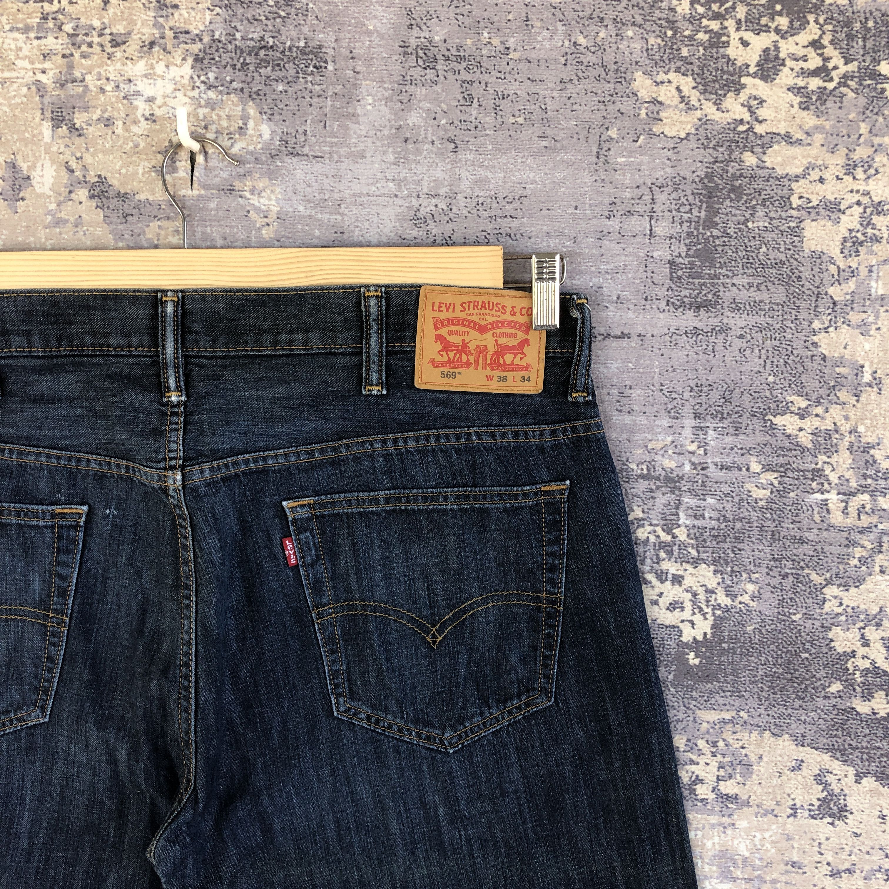 Levi's Vintage Levis Baggy Jeans Indigo Levi's 569 Faded Denim Size US 38 / EU 54 - 5 Thumbnail