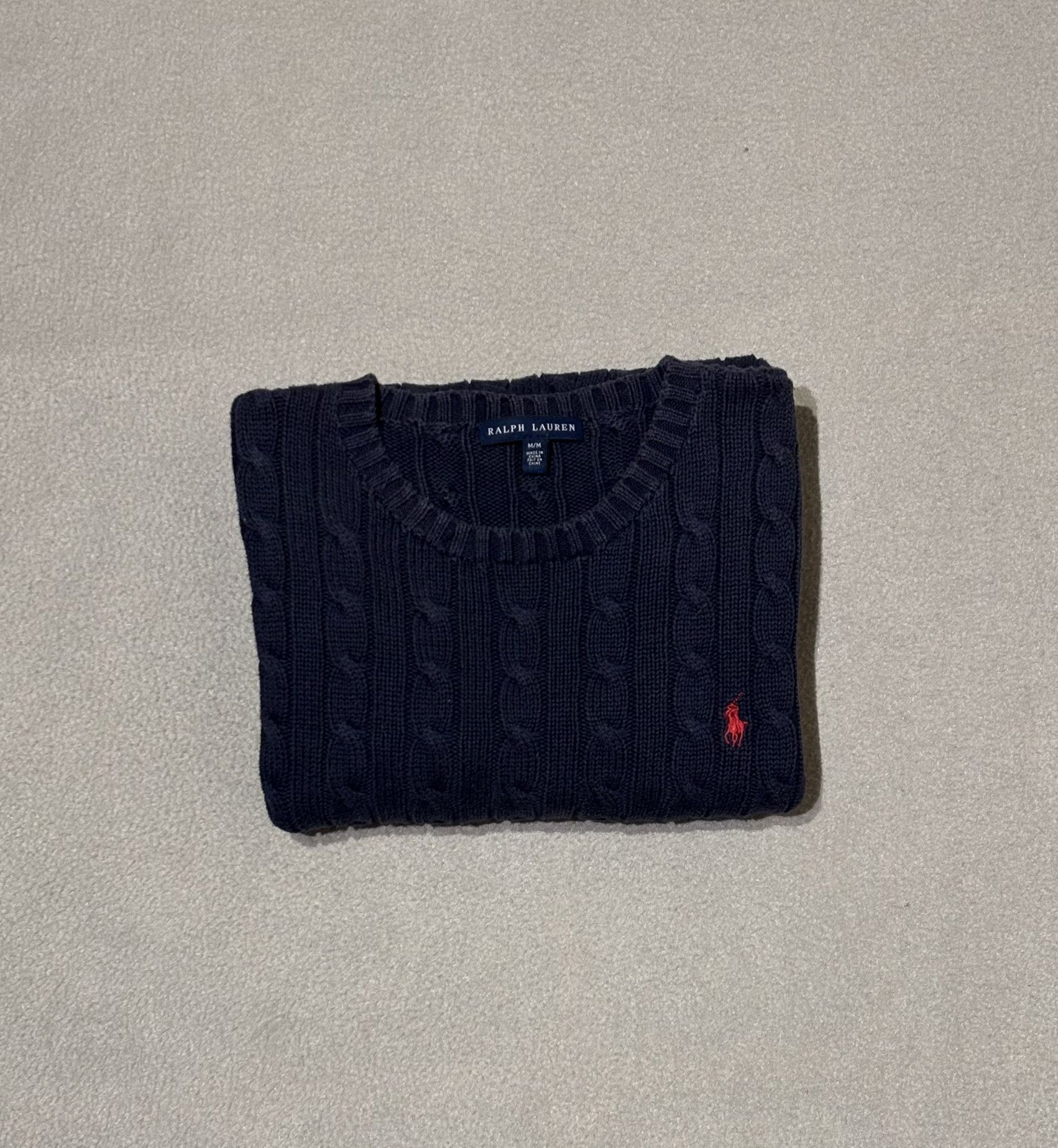 Ralph Lauren Ralph Lauren Cable Sweater Navy Medium Size M / US 6-8 / IT 42-44 - 15 Thumbnail